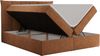 Boxspringbett, Polsterbett mit Bettkasten - PREMIUM-10 - 120x200cm - Orange Stoff - H3 Bild 4