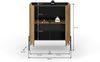 Kommode B/H/T: 80x91x40 cm in Evoke Oak Nachbildung und schwarz Bild 4