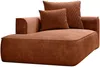 Vente-unique - PINETA Chaise longue SamtStoff Rot - B 115 cm x H 67 cm x L 180 cm Bild 5