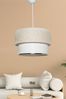 Opviq Kronleuchter Boho Relax, ohne Leuchtmittel, Stoffschirm,Angenehme Lichtstreuung, Zeitloses Design Bild 2