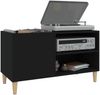 vidaXL Plattenschrank Schwarz 84,5x38x48 cm Holzwerkstoff 831942 Bild 4