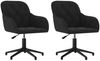 vidaXL Esszimmerstühle 2 Stk. Drehbar Schwarz Samt 3103383 Bild 2