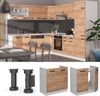 Spülenunterschrank R-Line Goldkraft Eiche 80 cm AP Marmor Vicco Bild 4
