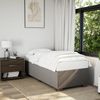 vidaXL Boxspringbett mit Matratze Taupe 90x200 cm Stoff 3285106 Bild 3