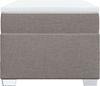 vidaXL Boxspringbett mit Matratze Taupe 90x200 cm Stoff 3285106 Bild 4