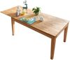 Esstisch >TI-0598< (BxHxT: 120x75x80 cm) in natur geölt - 120x75x80 (BxHxT) Bild 2