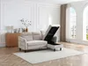 Vente-unique - VANERSI Sofa Stoff Beige - B 139 cm x H 90 cm x L 206 cm Bild 3