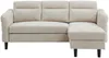Vente-unique - VANERSI Sofa Stoff Beige - B 139 cm x H 90 cm x L 206 cm Bild 4