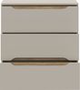 Forte EDWAL Sideboard 85, modernes Sideboard mit abgerundeten Griffmulden, 3 Schubladen, Holzwerkstoff, Kaschmir | Beige Holzdekor, 85,1 cm breit x 92,3 cm hoch x 41,5 cm tief Bild 4