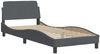 vidaXL Bett mit Matratze "Hanko" Dunkelgrau 90x190 cm Samt 3208569 Bild 4