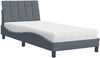 vidaXL Bett mit Matratze "Hanko" Dunkelgrau 90x190 cm Samt 3208569 Bild 2