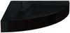 vidaXL Eck-Schweberegal Hochglanz-Schwarz 25x25x3,8 cm MDF 323889 Bild 2