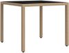 vidaXL Outdoortisch-Set 3 pcs Beige und Hellgrau 90 x 90 x 75 cm 3422334 Bild 3
