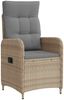 vidaXL Outdoortisch-Set 3 pcs Beige und Hellgrau 90 x 90 x 75 cm 3422334 Bild 2