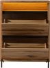 Schuhschrank Wild-/Zerreiche 90x47x120 natur geölt MONTREUX LUX #138 Bild 2