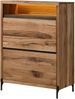 Schuhschrank Wild-/Zerreiche 90x47x120 natur geölt MONTREUX LUX #138 Bild 1