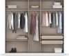 rauch Drehtürenschrank Kleiderschrank Schrank Garderobe KOLUNA mit hochwertiger Glas-Front (Breiten 181/226/271/315 cm Höhen 210/229 cm) mit Spiegel, inkl. 2 Innenschubladen sowie extra Böden MADE IN GERMANY Bild 4