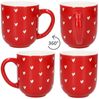 MamboCat Becher MamboCat 6er Set Love Kaffeebecher Porzellan rot weiße Herzen 300ml, Porzellan Bild 4