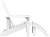 vidaXL Adirondack-Gartenstuhl mit Fußstütze HDPE Weiß 318645 Bild 4