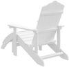 vidaXL Adirondack-Gartenstuhl mit Fußstütze HDPE Weiß 318645 Bild 5