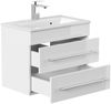 Posseik Badmöbel-Set Badmöbel Waschplatz "Portus 600 SlimLine" 60 cm weiß Hochglanz Bild 4