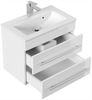 Posseik Badmöbel-Set Badmöbel Waschplatz "Portus 600 SlimLine" 60 cm weiß Hochglanz Bild 2