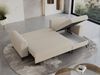 Wohnzimmersofa mit Schlaffunktion und Bettkasten - HUGO-Non - Beige Boucle Bild 5