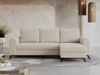 Wohnzimmersofa mit Schlaffunktion und Bettkasten - HUGO-Non - Beige Boucle Bild 2