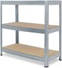 shelfplaza PRO 90x70x50 cm Schwerlastregal in grau-verzinkt mit 3 Böden und 200 kg Traglast pro Boden Bild 5