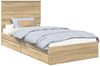 vidaXL Aufbewahrungsbett Sonoma-Eiche 100 x 200 cm Holzwerkstoff 3411238 Bild 2