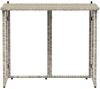 Gartentisch Klappbar, Balkontisch Hellgrau 90 x 51 x 75 cm Poly Rattan Bild 4