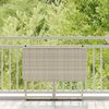 Gartentisch Klappbar, Balkontisch Hellgrau 90 x 51 x 75 cm Poly Rattan Bild 3