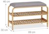 Schuhbank mit Sitzfläche für 3-6 Paar Bild 4