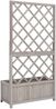 vidaXL Garten-Spalier mit Blumenkasten Grau 70x30x135 cm Tannenholz 316490 Bild 4
