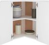 vidaXL Eckhängeschrank Lyon Weiß 57x57x60 cm Holzwerkstoff 802537 Bild 4