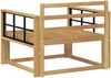 vidaXL Outdoor Mittelsofa Massivholz Akazie Weiß 3439018 Bild 5