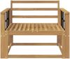 vidaXL Outdoor Mittelsofa Massivholz Akazie Weiß 3439018 Bild 3