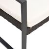 vidaXL Garten-Esszimmerstühle 2 Stk. Schwarz PP-Rattan 360203 Bild 5