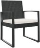 vidaXL Garten-Esszimmerstühle 2 Stk. Schwarz PP-Rattan 360203 Bild 2
