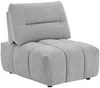 Vente-unique - APOLIU Sessel Stoff Grau - B 123 cm x H 93 cm x L 86 cm Bild 3