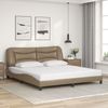 vidaXL Bettgestell mit LED ohne Matratze "Hvar" Cappuccino-Braun 180x200 cm 3213952 Bild 4