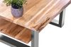 Couchtisch Baumkante 115 x 65 cm Akazie massiv + naturfarben silber PATRICK 76384627 Bild 5