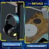 GTPLAYER Schreibtisch Gaming Tisch Eckschreibtisch mit Regal USB-Ladeanschluss und Steckdose (1 Tisch), 120/100cm Computertisch L Form, PC Tisch für Büro, Heimbüro Bild 2