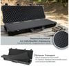 HMF Transportbehälter Outdoor Transportkoffer ODK200 – Wasserdichter IP67, Hartschalenkoffer mit Rasterschaumstoff, 123 x 41 x 15,5 cm, Schwarz Bild 3