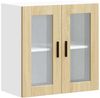 vidaXL Küchen-Hängeschrank mit Glastür Porto Sonoma-Eiche 854150 Bild 2