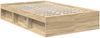 vidaXL Bettrahmen Sonoma 120 x 190 cm Massives Kiefernholz 3410106 Bild 5