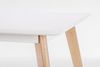 Esstisch Migelo aus MDF, klassischer Stil, weiß, 120x80 cm, Gestell aus Buche, geeignet für 4–6 Personen Bild 2
