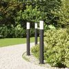 vidaXL Pollerleuchten mit Sensor 3er 80 cm Edelstahl IP44 4006032 Bild 3