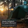 LUXULA LED Solarleuchte Campingleuchte Schwarz, LED fest integriert, 3000K Warmweiß, Solar Hängeleuchte 200lm Dimmbar Robust und Wetterfest Bild 4