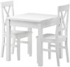 Stilvolle kleine Essgruppe Tisch 2 Stühle Kiefer Massivholz waschweiß 90.70-50 A W Set 23 Bild 2